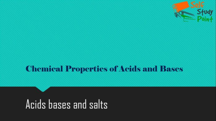 Chemical Properties of Acids and Bases