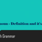 Pronoun – Definition and it’s Types Pronoun - Definition and it's Types