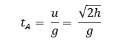 Time taken to reach maximum height