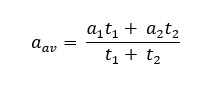 average acceleration