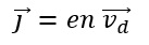current density in vector form