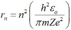 Raddi of Bohr’s Stationary Orbits