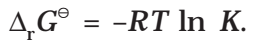 Electrochemical cell and Gibbs Energy of the Reaction