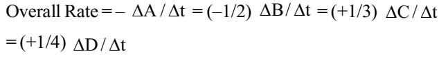 overall rate of reaction