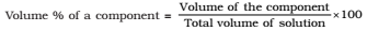 Volume percentage formula