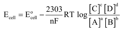 Nernst Equation