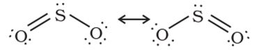 Structure of Sulphur Dioxide