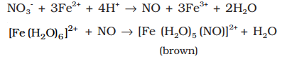 Brown ring test for the detection of nitrates