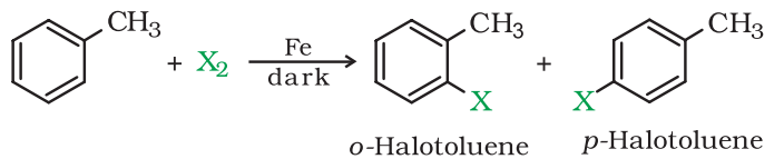 By electrophilic substitution