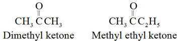 Common names of ketones