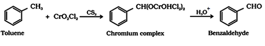 Preparation of Aldehydes By oxidation of methylbenzene