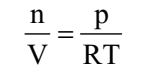 Variation of the Ideal Gas Equation