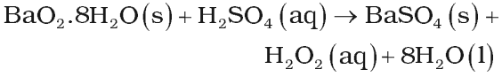 Preparation of Hydrogen Peroxide from barium peroxide