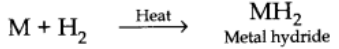 Reactivity towards hydrogen