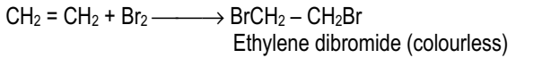 Addition of halogens (Cl2 or Br2)