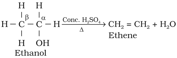 Preparation of Alkene from Alcohols (dehydration)