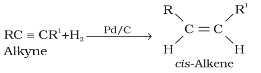 Preparation of Alkene From Alkynes