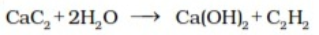 Preparation of Alkynes from calcium carbide