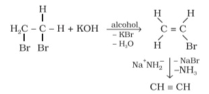 Preparation of Alkynes from vicinal dihalides